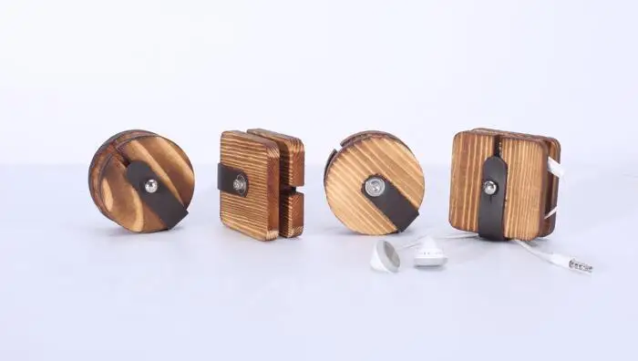 FlyBird унисекс наушники сумка удобно Pine случае мода натуральной наушников намотки