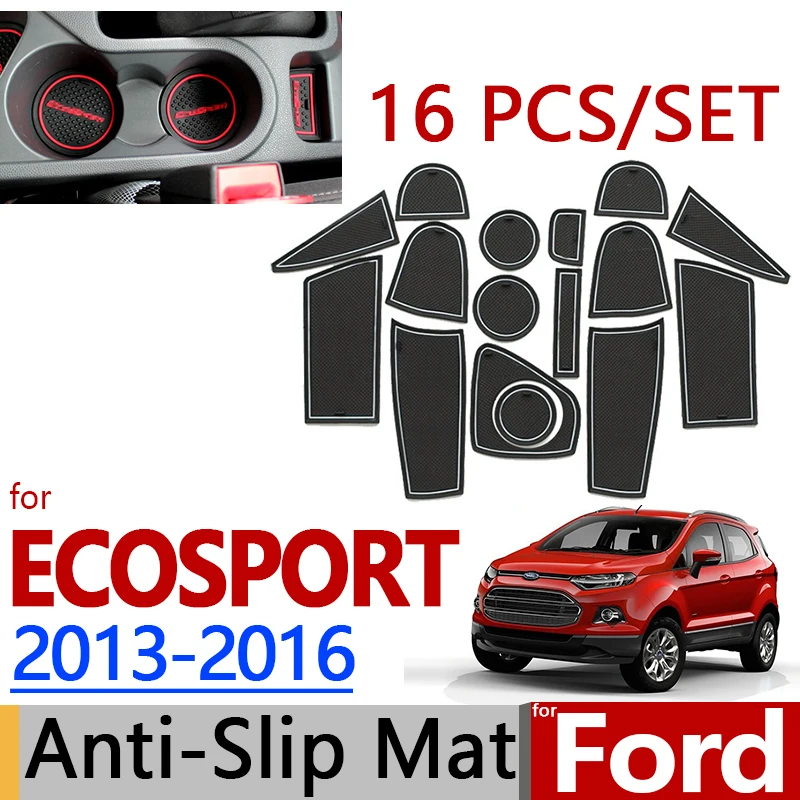 Для Ford Ecosport 2013 до 2016 противоскользящая резиновая чашка Подушка дверной паз
