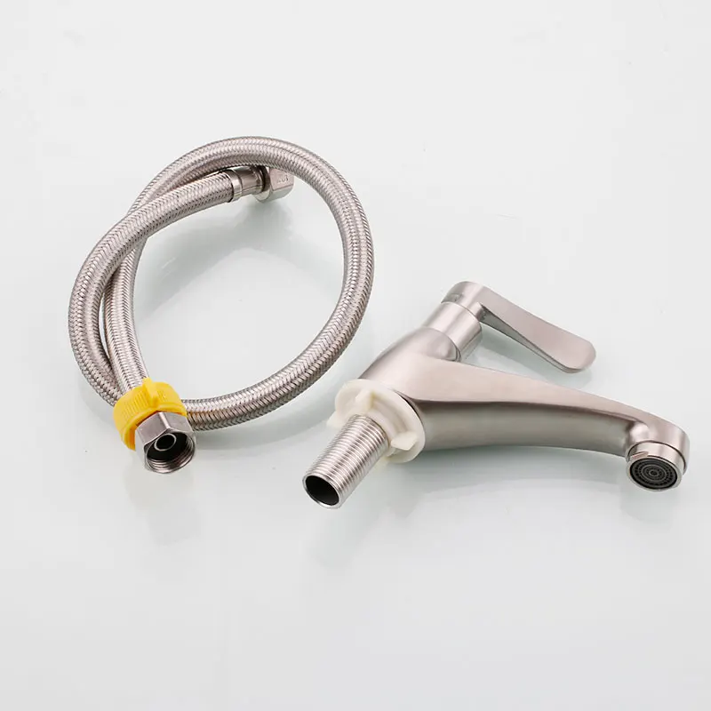 Небольшой дизайнерский смеситель для раковины ванной комнаты одинарный