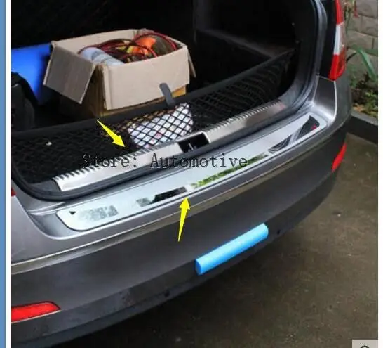 Для Skoda Octavia A7- седан автомобиля-Stying задняя защита заднего бампера багажника защита порога пластина автомобильные аксессуары