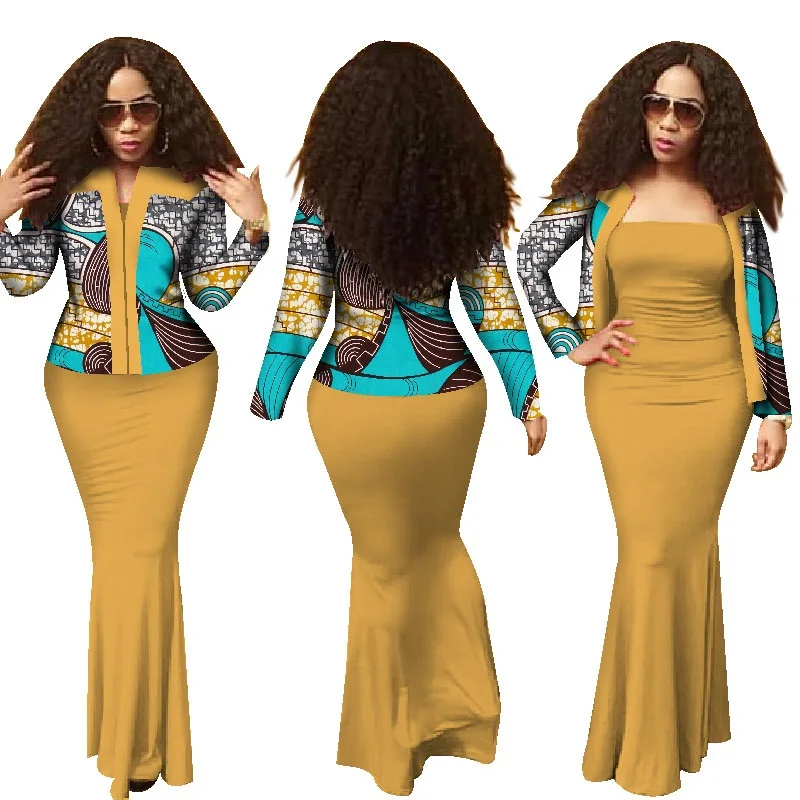 African Bazin Riche Dresses Women African Clothing Direct Selling Special Offer 2019 Cotton Batik Print Dress