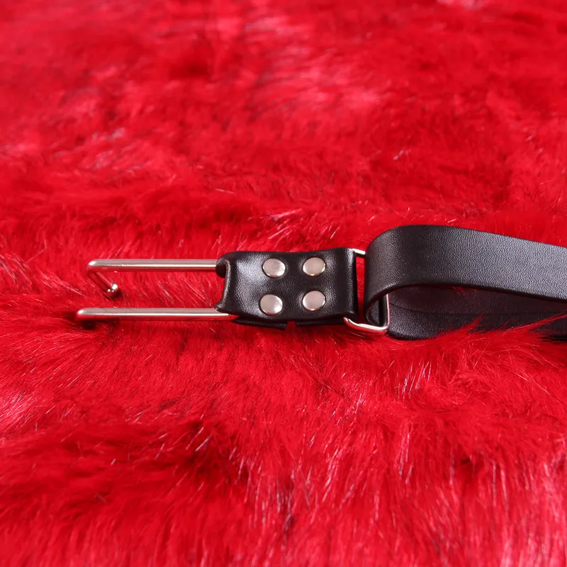 Кожа металлическая длина регулируемый рот расширение кляп Фетиш мужчины кожа