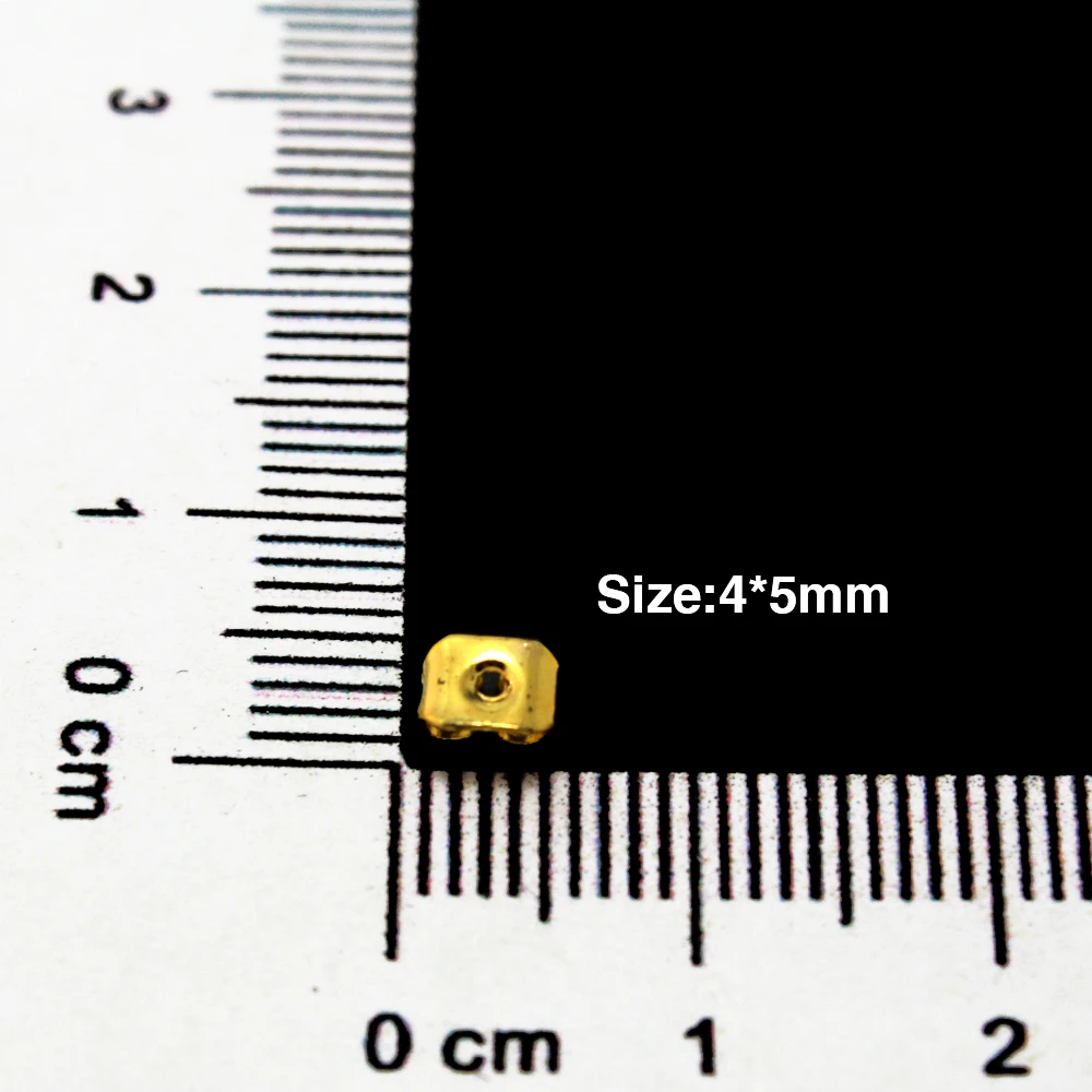 Оптовая продажа застежки для сережек гвоздиков позолоченные Родиевые бабочки