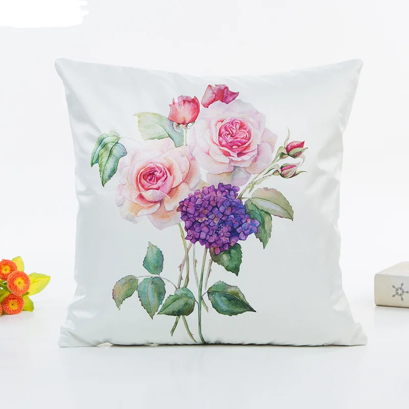 Бесплатная доставка 1 шт. 4 вида цветов американский деревенский стиль наволочка