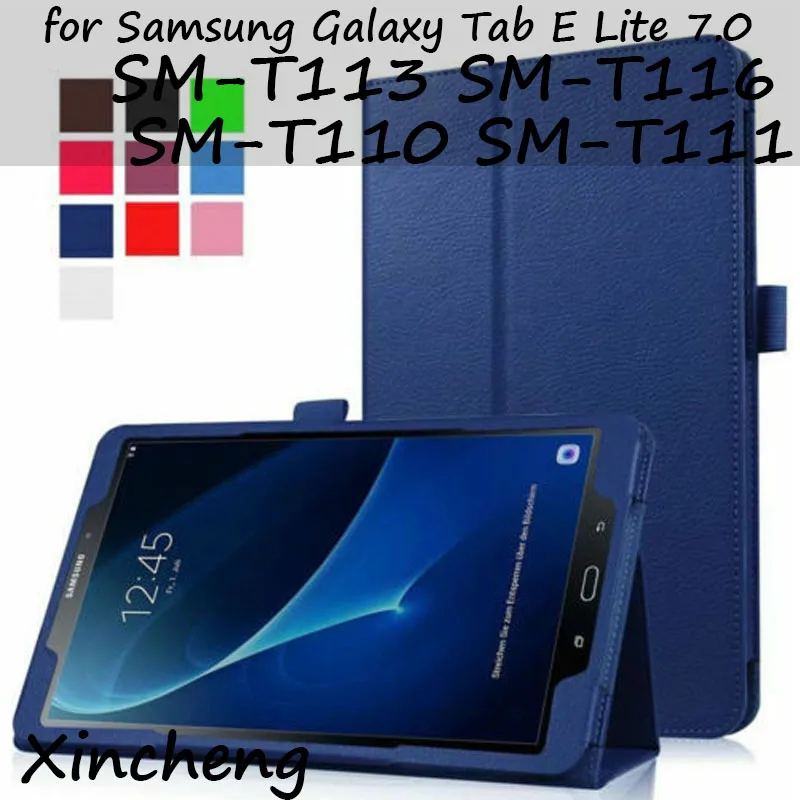 Кожаный чехол из искусственной кожи для Samsung Galaxy Tab E Lite 7 0 Φ подставка 3 lite Φ|Чехлы