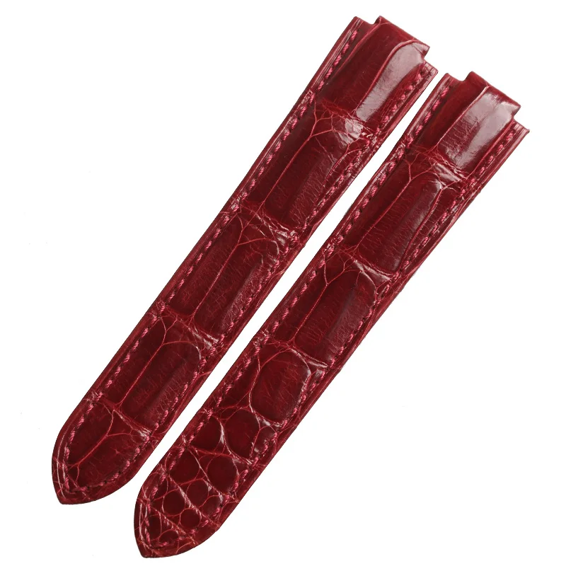 WENTULA Watch band For BALLON BLEU DE CARTIER Crocodile Leather With Sliver Buckle Accessories | Наручные часы