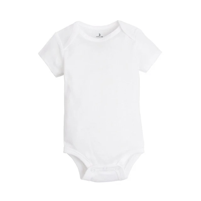 5 PCS/LOT Newborn Baby Clothing 2018 Summer Body Baby Bodysuits 100% Cotton White Kids Jumpsuits Baby Boy Girl Clothes 0-24M 6