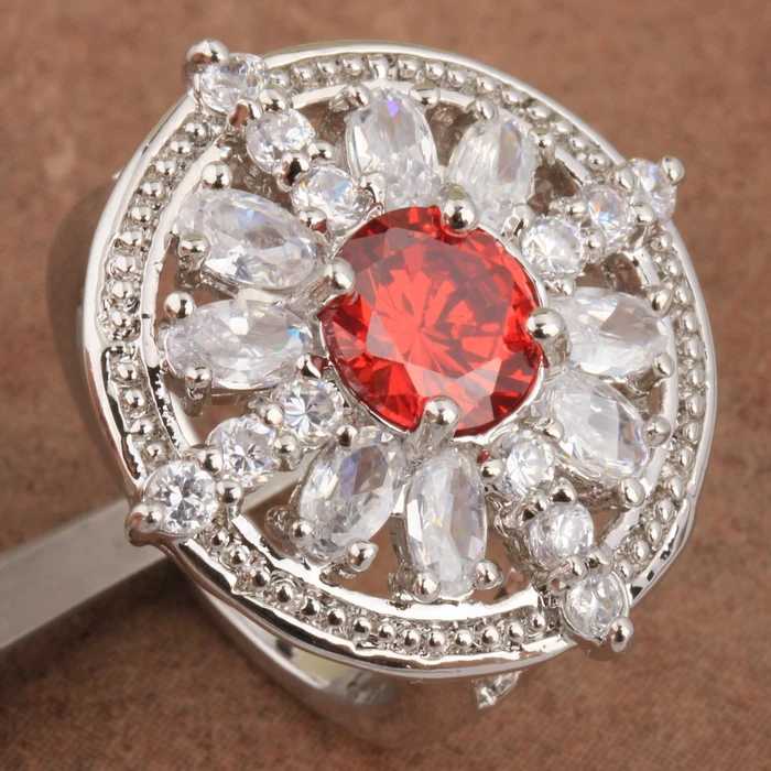 Комплект ювелирных изделий из колье серёг и подвески цвета красного вина|jewelry