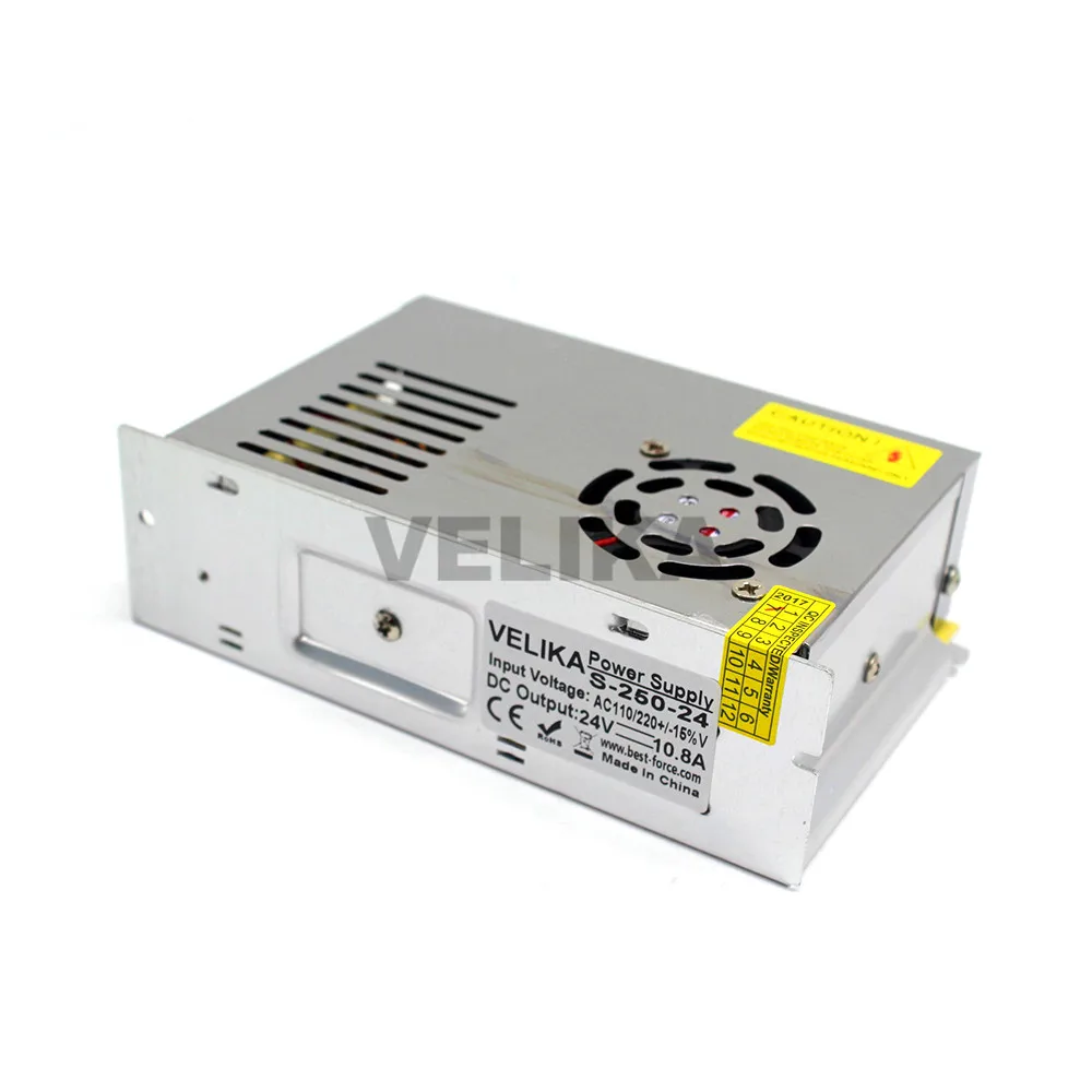 250 Вт 10.8A 24 В DC выключатель питания трансформатор 220 110 AC DC24V SMPS для светодиодных