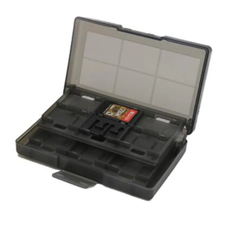 24 слота жесткий Пластик Momery игровые карты Carry Storage Box Защитный Чехол держатель