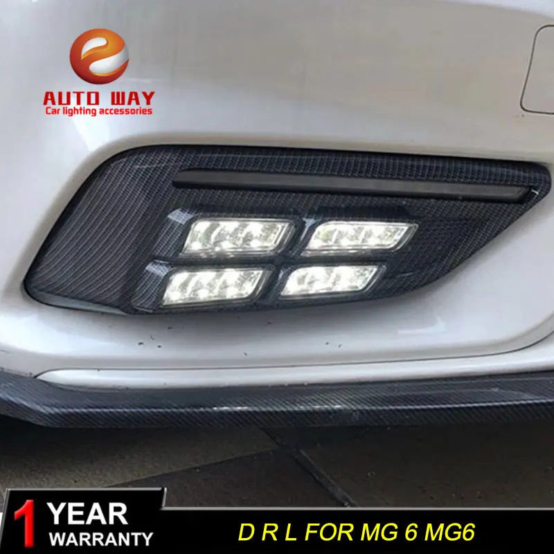 Бесплатная доставка 12В 6000 К LED DRL дневные ходовые огни чехол для MG 6 MG6 2018