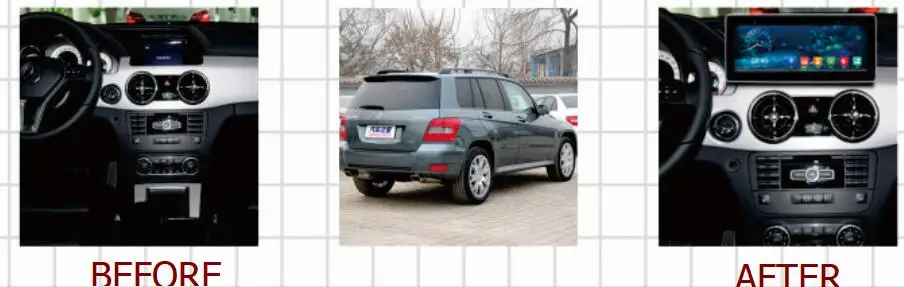 IPS CARPLAY 2GRam 10 25 дюймов Android 7 1 автомобильный аудио для Benz GLK 2008 2016 головное