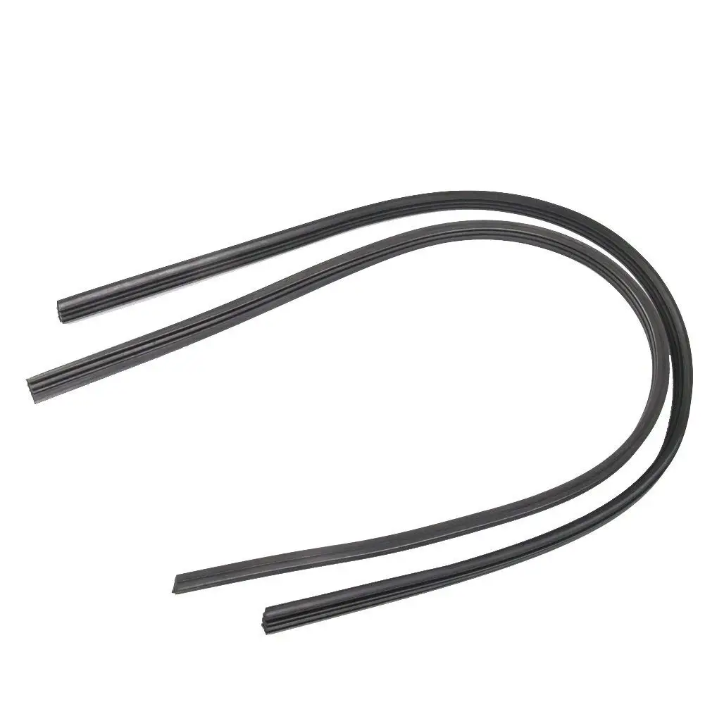 2Pcs 28'' 26'' 24'⟊r Bus Rubber Universal Bracketless Frameless Windshield Wiper Wash Blade Refill Replacement |