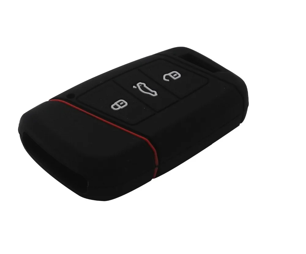 Силиконовый чехол для ключей jingyuqin 3 BTNS Volkswagen VW Magotan Passat B8 Skoda A7 умный протектор|key