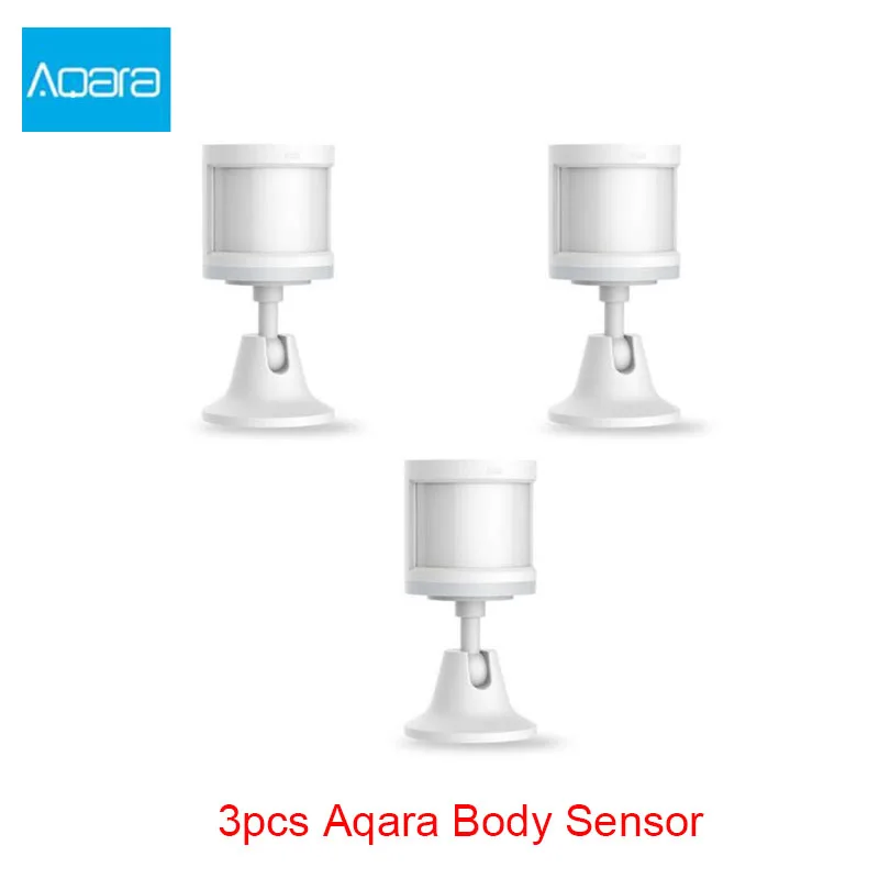 3pcs motion sensor Xiaomi Aqara набор умный дом комплекты шлюз концентратор двери окна датчик удара тела датчик беспроводной переключатель датчик воды для Apple Homekit - Цвет: 3pcs motion sensor