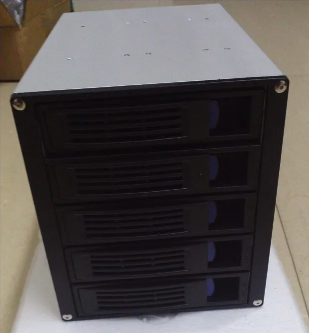 Алюминиевый SAS box чехол для компьютера жесткий диск 5 пластинчатый модуль горячий разъем sataii