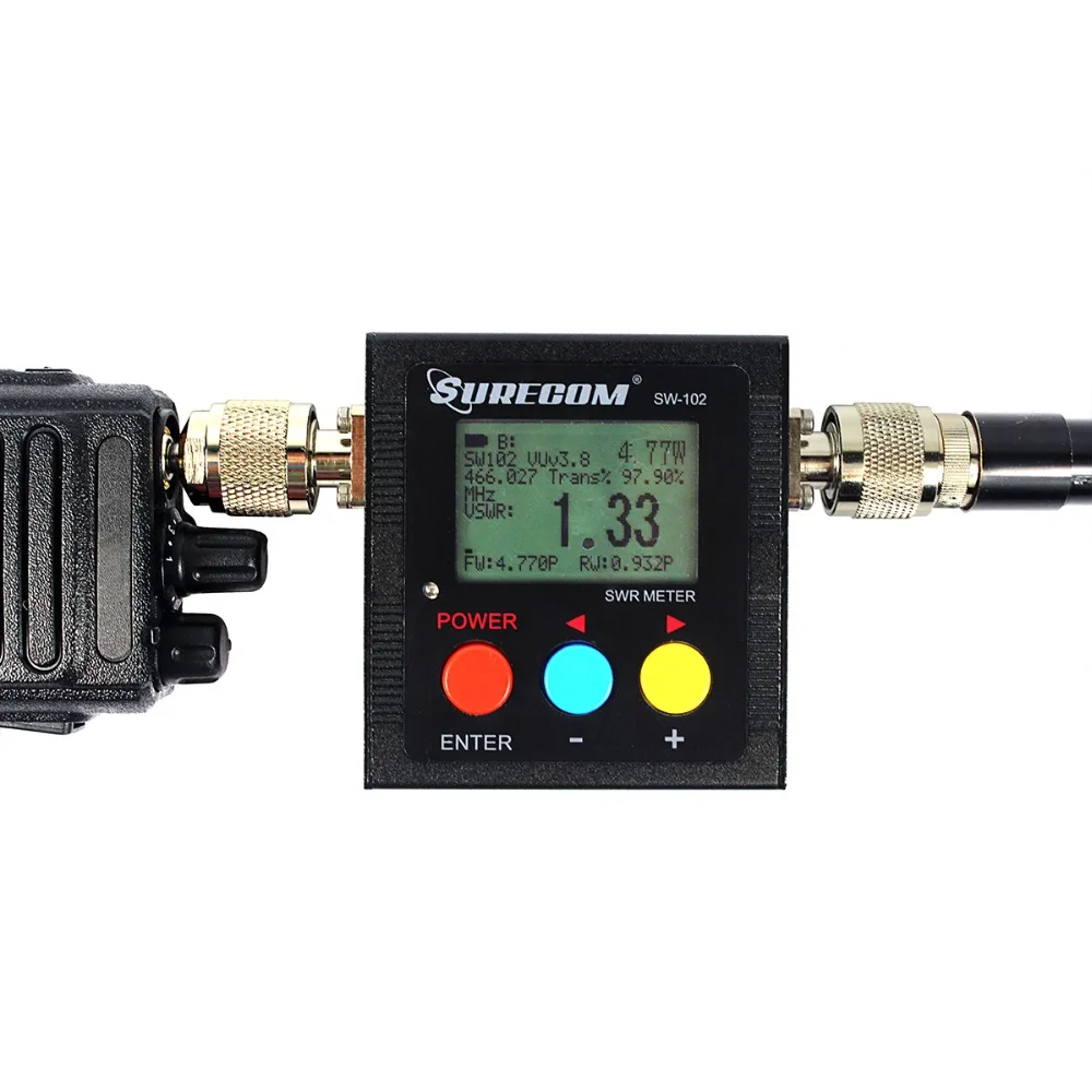 SURECOM SW-102 VSWR 1 00-19 9 Digital VHF/UHF 125-525MHz Power &amp SWR Meter для двухсторонней радиосвязи