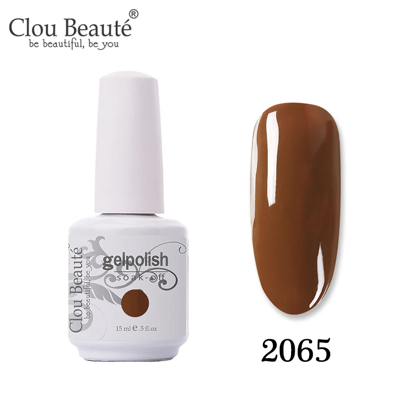 Clou Beaute цвет 15 мл Гель-лак для живописи гель для ногтей полуперманентный УФ лак для ногтей Soak Off Белый гель лак для ногтей - Цвет: 2065