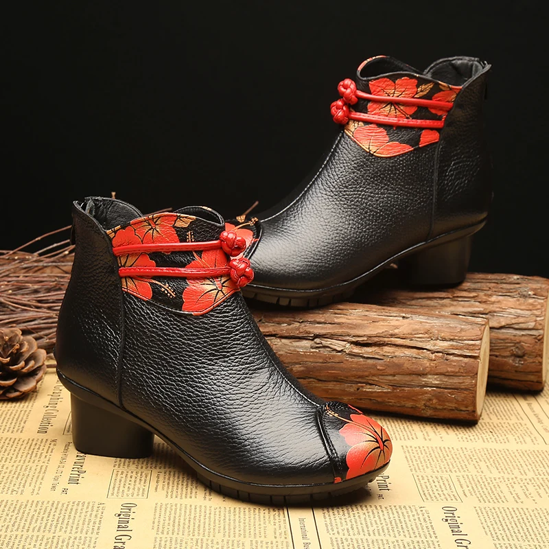 Новинка 2021 женские сапоги RUSHIMAN с оригинальной кожей и бархатной подкладкой