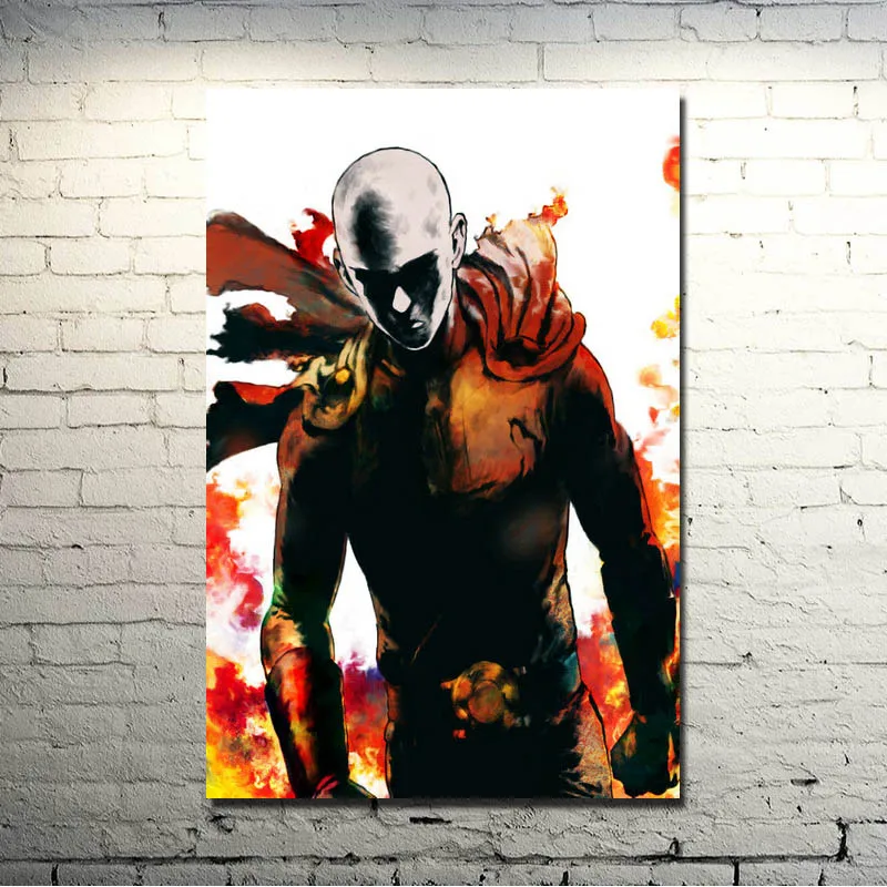 One Punch Man художественный плакат из шелка или холста 13x20 24x36 Японские Аниме картины