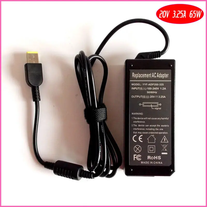 Зарядное устройство для ноутбука Lenovo / Thinkpad IdeaPad U330p U330T U430P S310 S210 20 в 3 25 А 65 Вт|charger