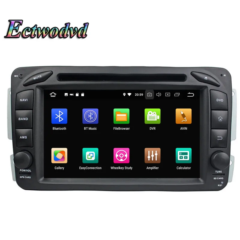 Ectwodvd Восьмиядерный Автомобильная dvd-навигационная система для Benz ML W163 CLK W209