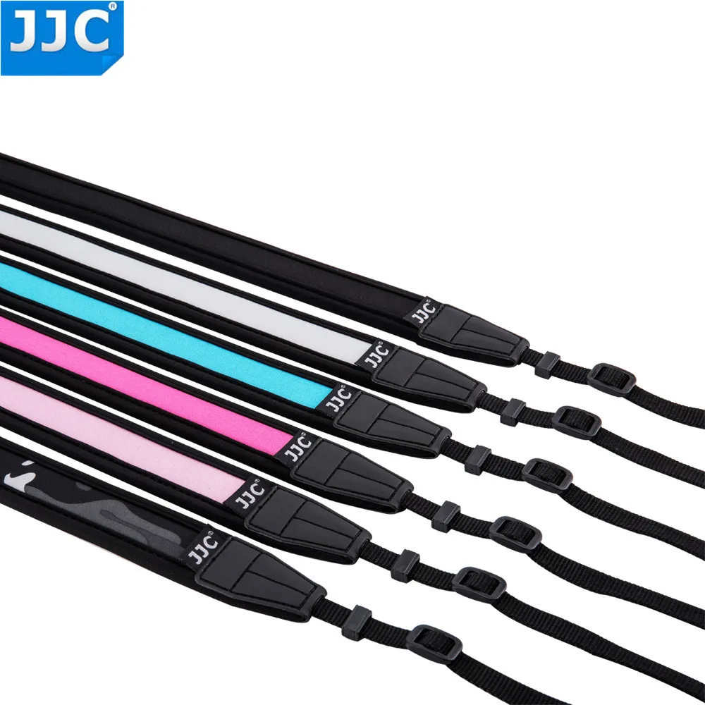 JJC Mirrorless Camera Shoulder Neoprene 124cm Length DSLR Sling Belt Ring ang Lug Protector Colourful Adjustable Neck Strap For|mirrorless camera