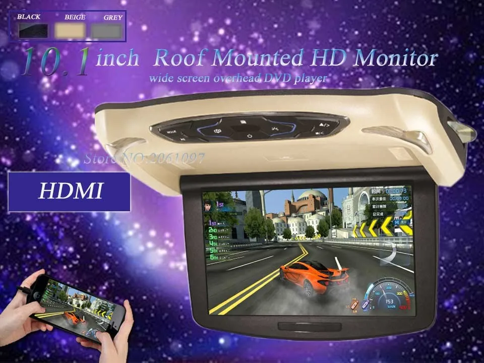 BigBigRoad для Skoda Yeti автомобильный монитор на крыше автомобиля светодиодный цифровой экран Поддержка HDMI USB FM ТВ игры ИК пульт дистанционного управления флип вниз DVD