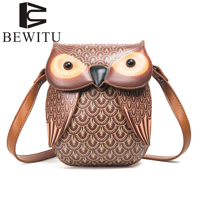 Модные мини милый сова сумка кошелек дамы Сумки Для женщин кожа Обувь для девочек