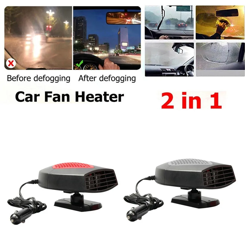Автомобильный обогреватель нагревательный вентилятор 2 в 1 12 В 150 Вт сушилка