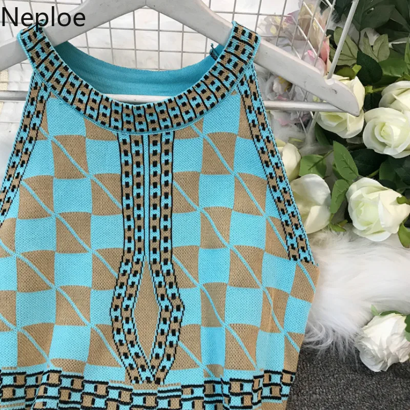 Женское трикотажное облегающее платье Neploe 2021 Flavor элегантное яркое в стиле