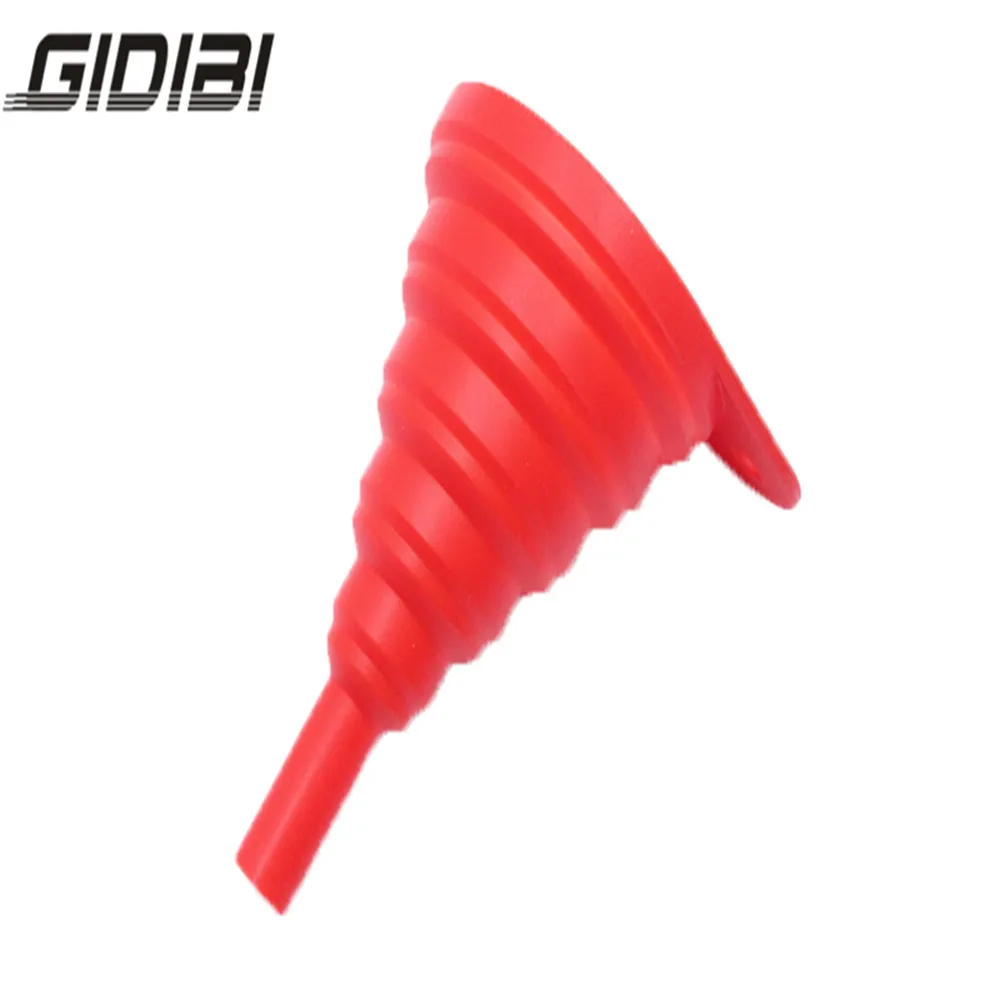 

Universal Motorcycle Collapsible Silicone Oil Funnel Oil Fuel Funnel Foldable Hopper