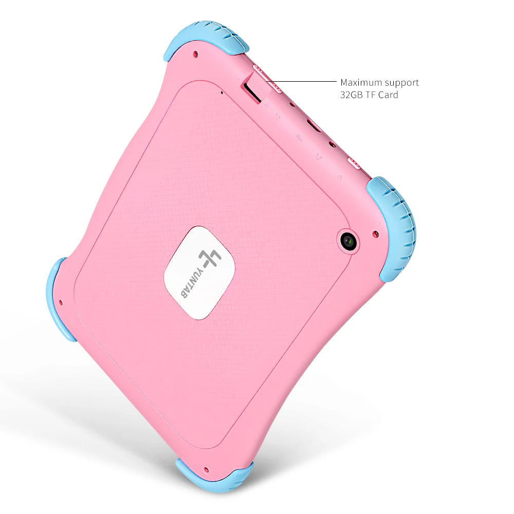 Yuntab 7 дюймов Q91 планшет Allwinner A33 четырехъядерный 1 Гб+ 16 ГБ Android 4,4 Детский планшетный ПК Двойная камера горячая батарея 2800 мАч(розовый