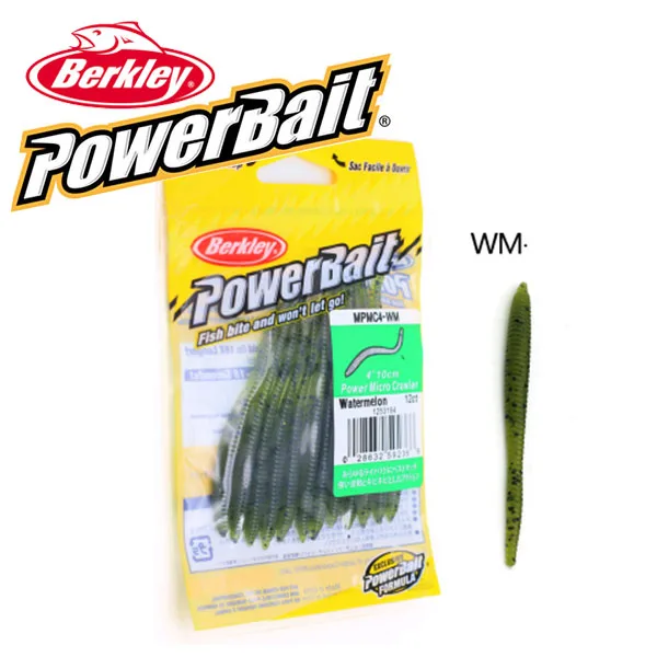 Berkley Powerbait Micro Crawler MPMC4 японская червячная 10 см мягкая искусственная приманка
