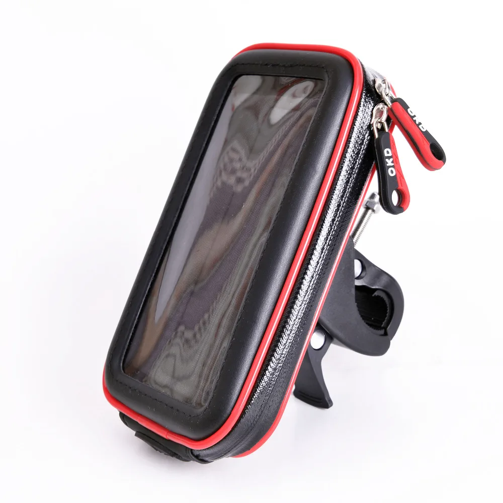 water resistant bag motorcycle phone holder stand clip mount support phone holder for motorcycle soporte movil moto free global shipping