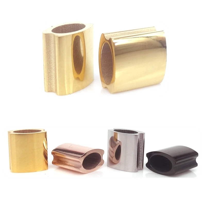 Новый индивидуальный логотип из нержавеющей стали бисера золото/розовое