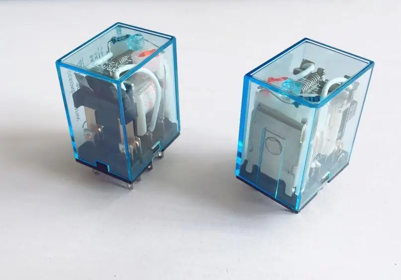 Промежуточное реле MY2NJ маленькое электромагнитное с основанием DPDT 8 контактов DC12V