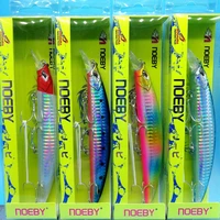 noeby 4pcslot new floating minnow fishing lure 23g130mm 8colors depth 0 1 5m crankbait bass pike bait fishing tackle