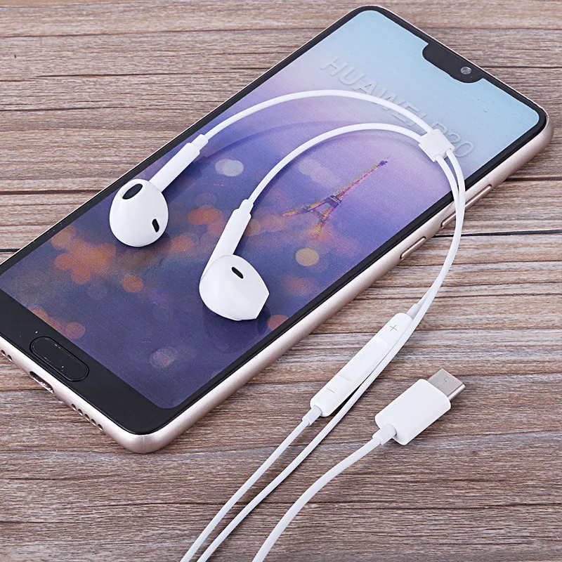 TYPE C дистанционное управление мобильного телефона наушники для OPPO VIVO huawei Xiaomi