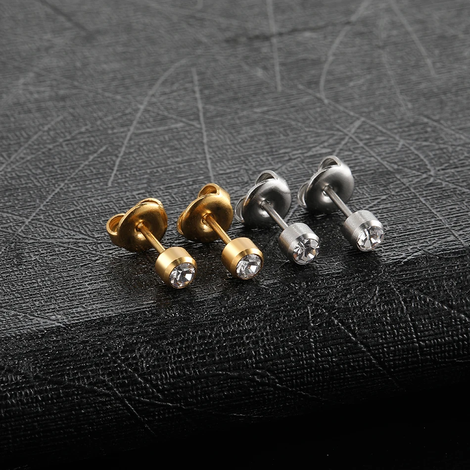 2 шт./лот Стерильные стальные серьги с кристаллами для прокола ушей Cartilage Tragus Helix Piercing Fashion Girls Jewelry 20G.