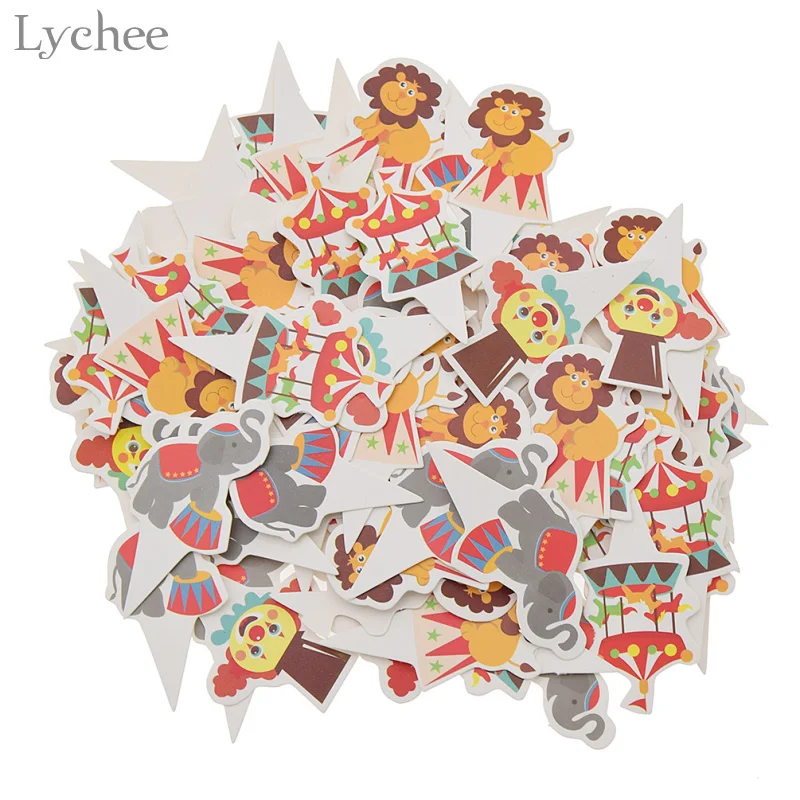 Lychee Life 100 шт. искусственные топперы для капкейков милые животные Детские