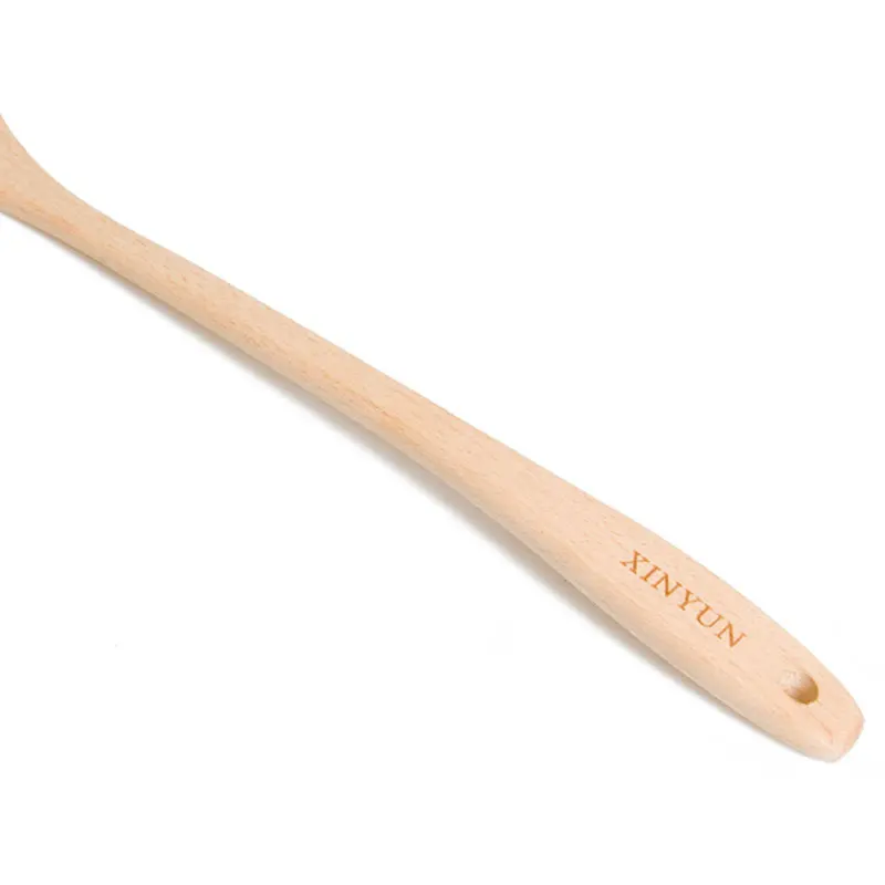 Натуральная японская стильная кухонная деревянная ложка для супа здоровая