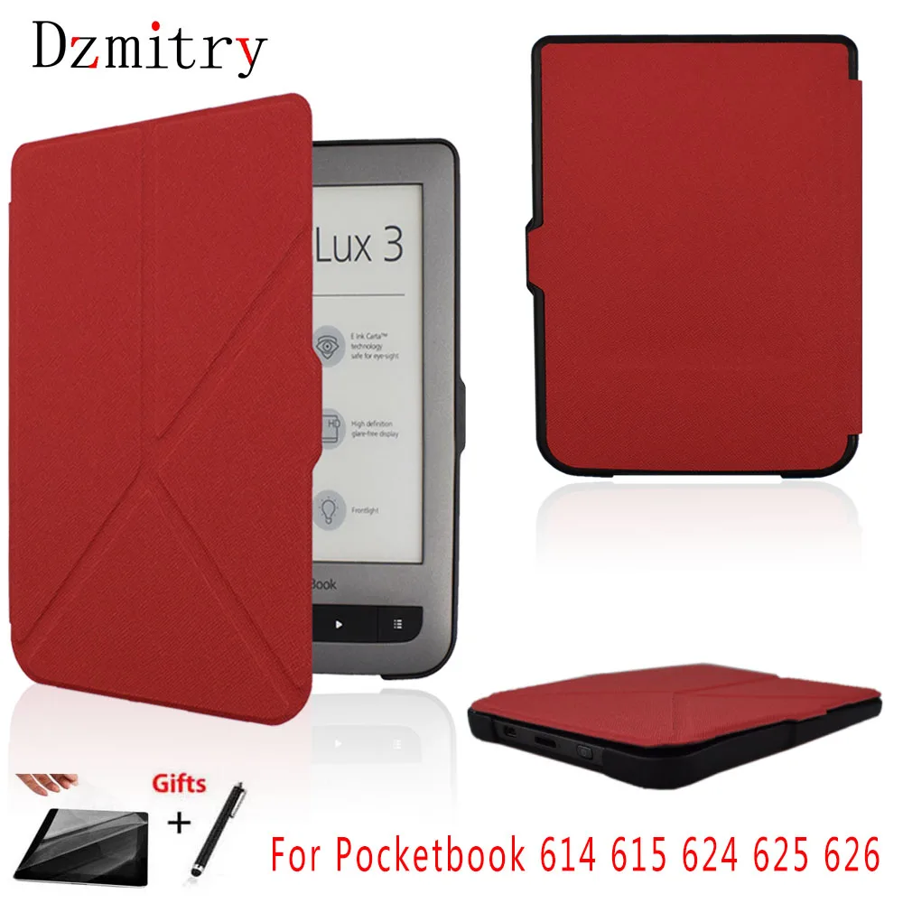 Pocketbook Basic 2 Touch Lux2/3 чехол книжка для электронной книги 614 615 624 625 626 защитный + пленка