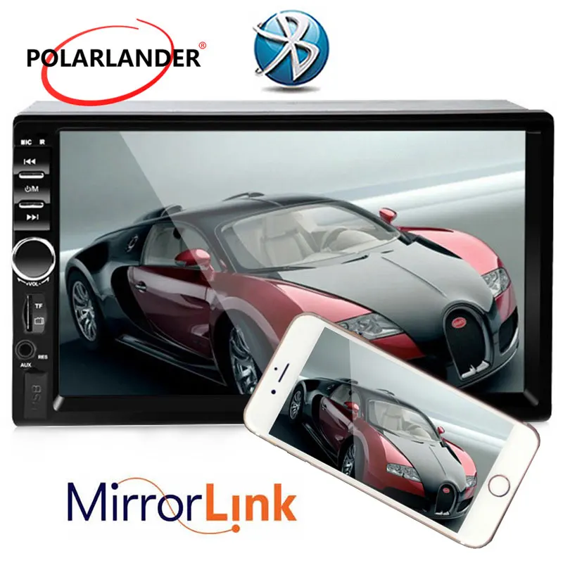 7 ''Универсальный 2 Din 1080HD Bluetooth автомобильное радио MP4 MP5 плеер стерео USB/TF/FM/Aux