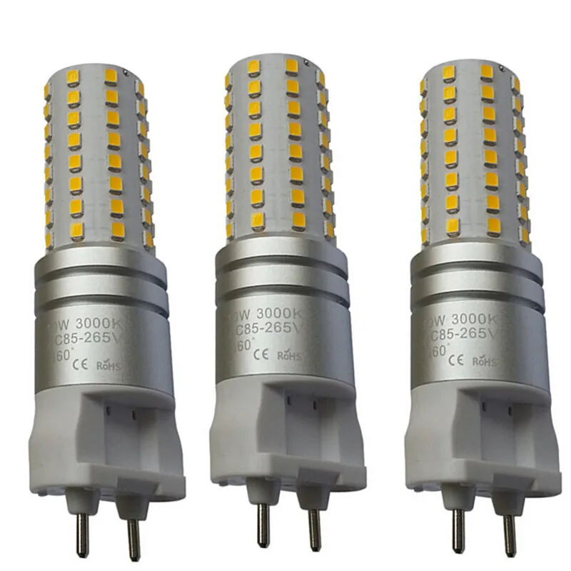 G12 СВЕТОДИОДНАЯ ЛАМПА 10 Вт Кукурузы Лампы AC85-265V Ультра-Яркий 2835SMD Теплый Белый