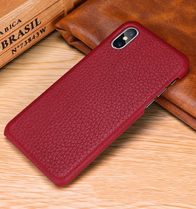 Первый слой из воловьей кожи, деловой чехол из натуральной кожи для Iphone XS MAX XS XR X, матовый чехол для телефона