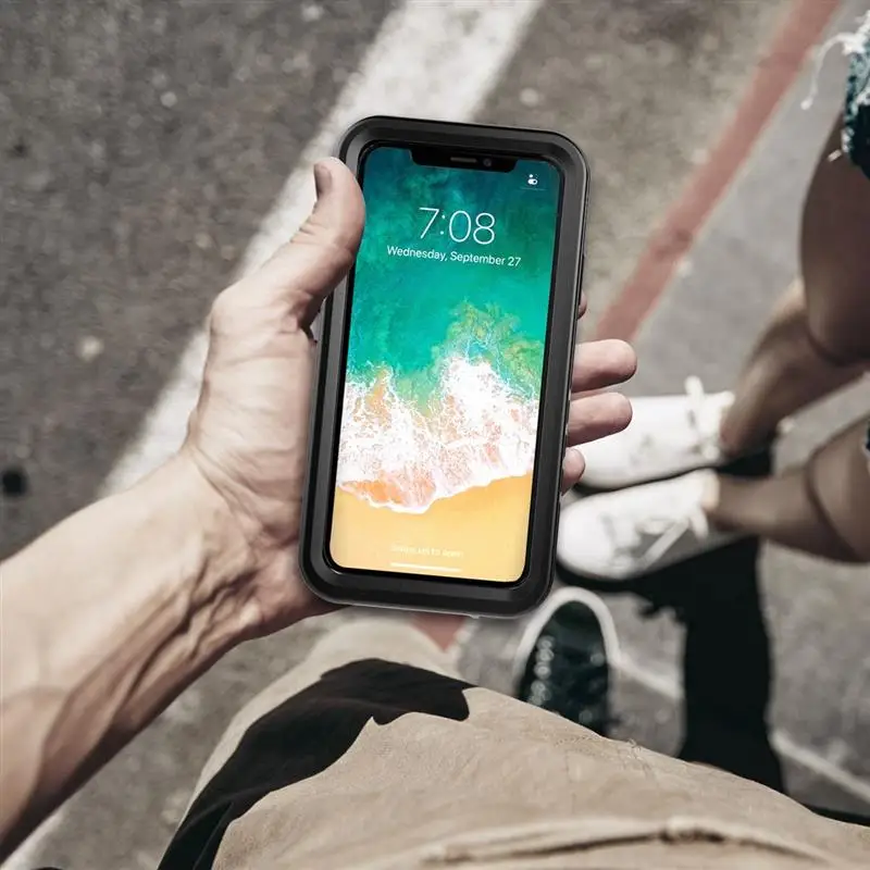 Водонепроницаемый чехол для iPhone X Xs Max Xr с защитой 360 градусов ударопрочный IPhone 5 5SE