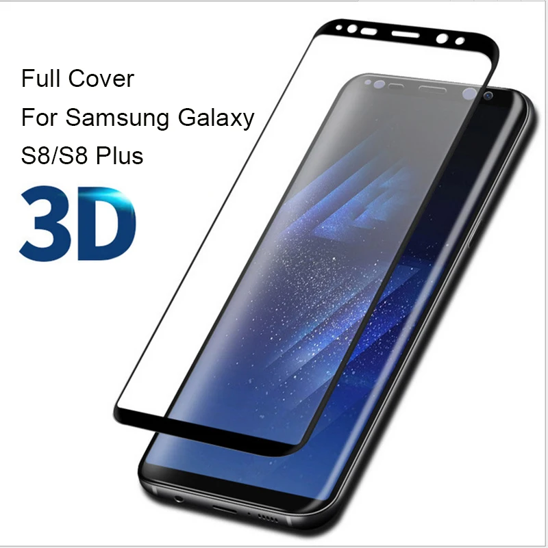GXE 3D изогнутое закаленное стекло для Samsung Galaxy S8 полное покрытие экрана Защитная