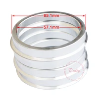 4pcslot from 57 1mm to 65 1mm aluminum variable circle car wheel hub spigot rings 57 1 65 1