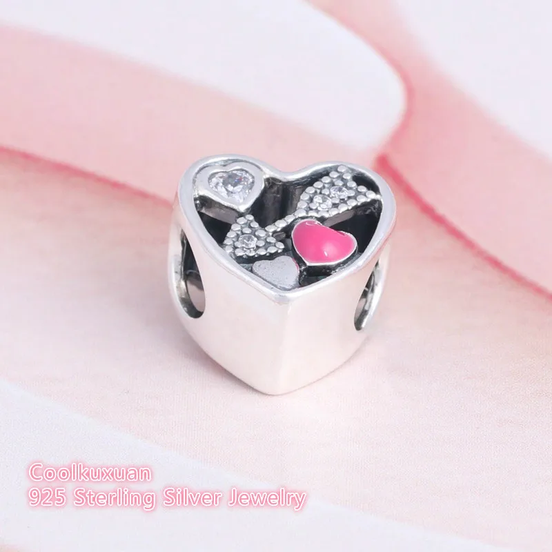 Подарок на день Святого Валентина 925 пробы серебро любовь очарование подарочный